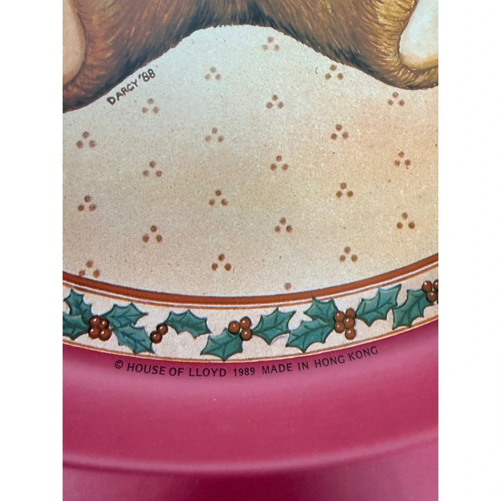 VTG 1989 House of Lloyd Toy Box Teddy Set 3 Nesting‎ Cookie Tins & Tray 4 Pc New